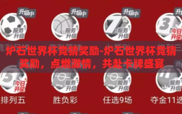 炉石世界杯竞猜奖励-炉石世界杯竞猜奖励，点燃激情，共赴卡牌盛宴